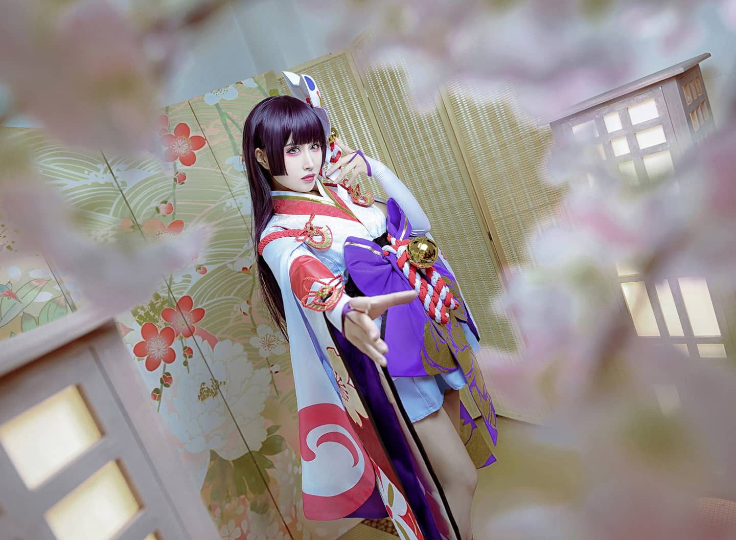 阴阳师手游雪女cosplay 月见之樱-萌图百科