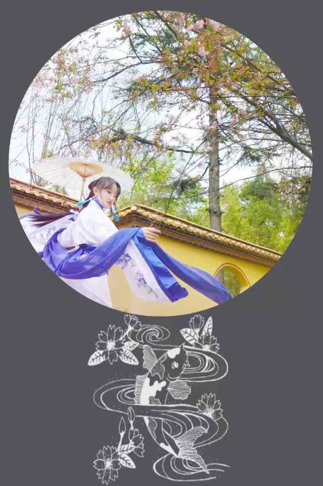 蓝白汉服-萌图百科