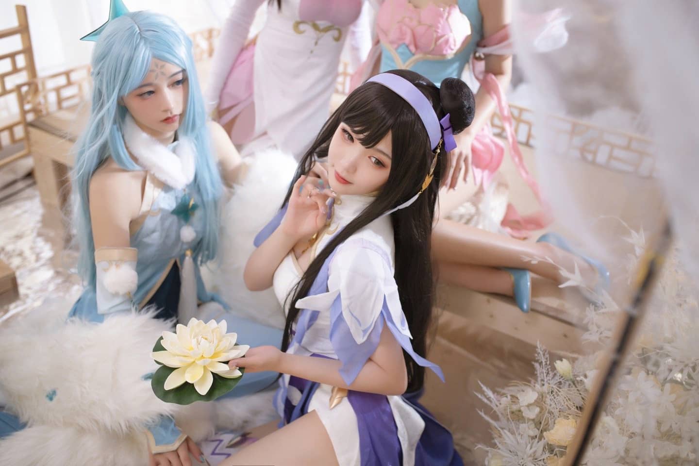 《王者荣耀》四大美女同人旗袍cosplay-萌图百科