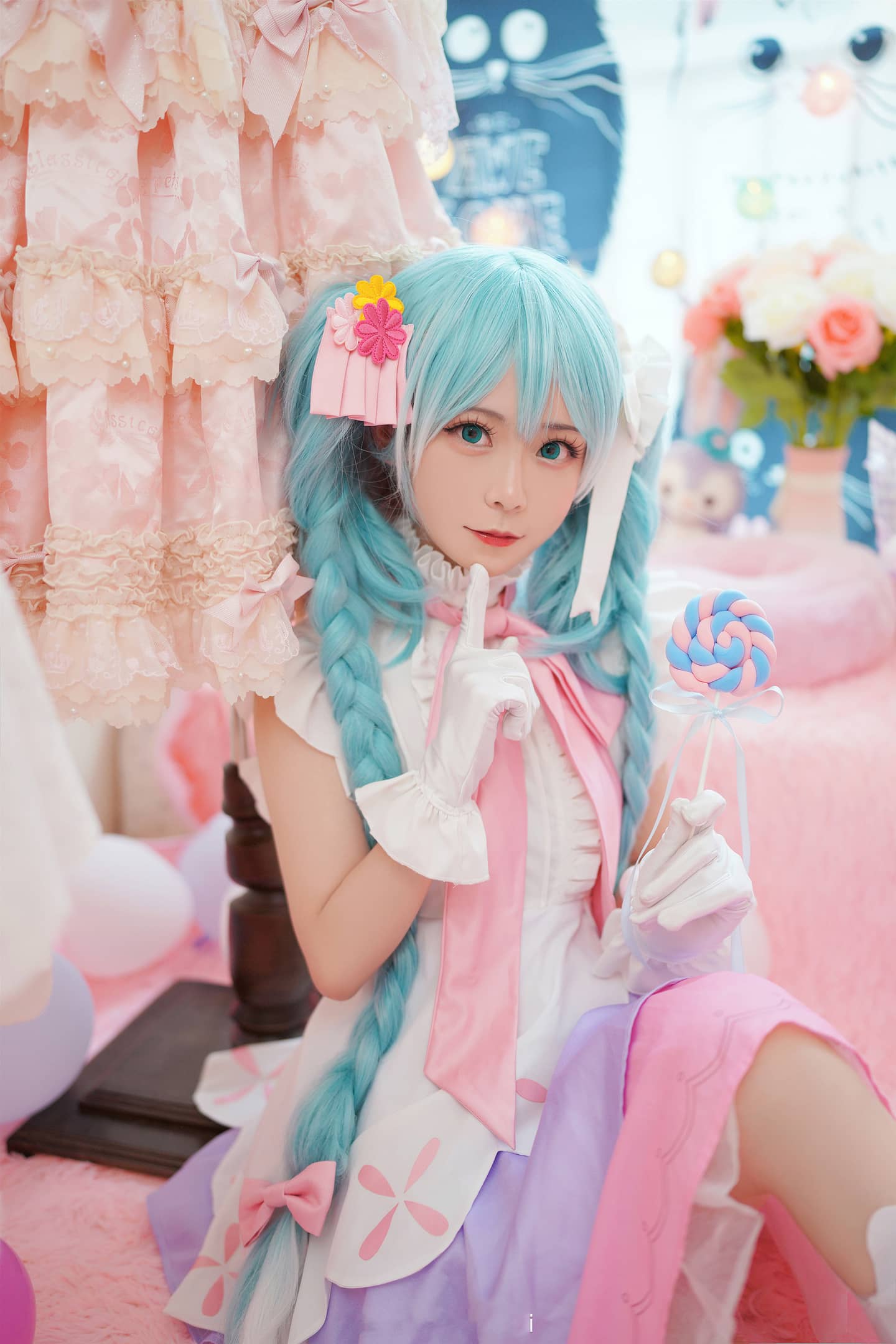 初音未来长发公主 cosplay-萌图百科