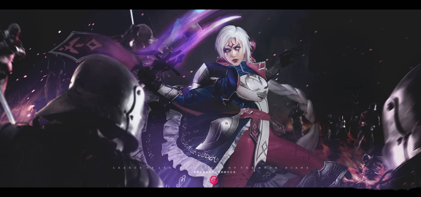 英雄联盟  Diana女帝cosplay-萌图百科