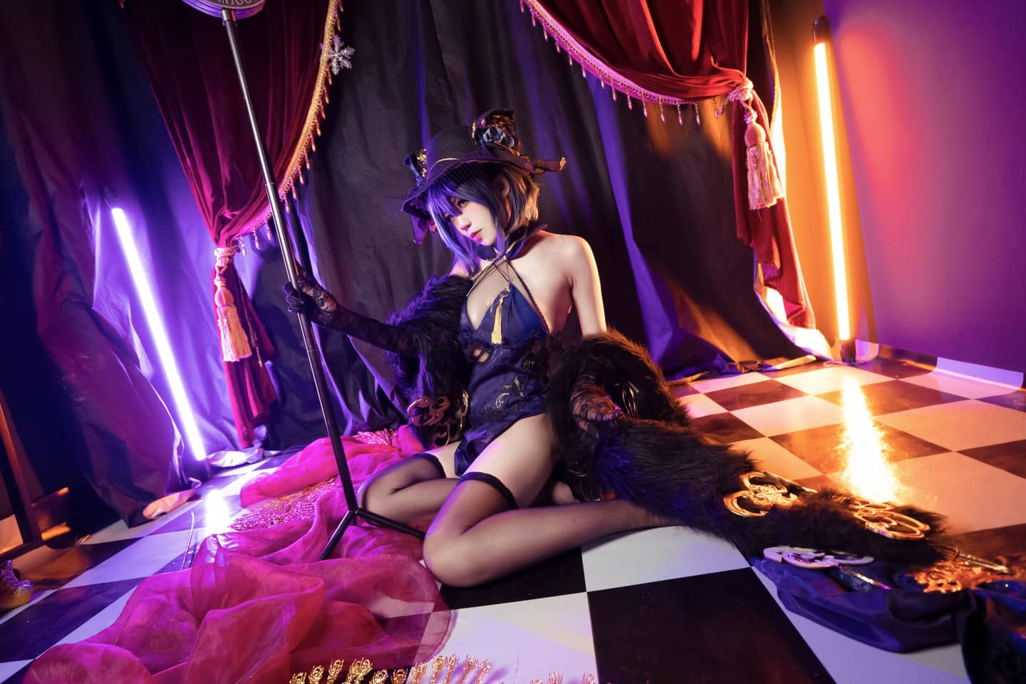 《碧蓝航线》柴郡旗袍cosplay-萌图百科