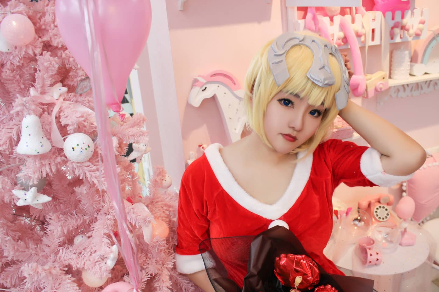 Fate 贞德 圣诞同人cosplay-萌图百科