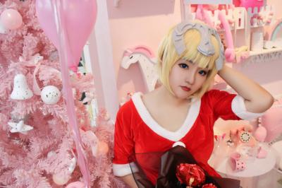 Fate 贞德 圣诞同人cosplay-萌图百科