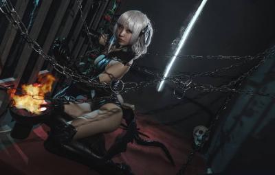 fate/grand order阿提拉小恶魔cosplay-萌图百科
