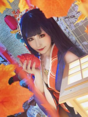阴阳师手游   鬼女红叶cosplay-萌图百科