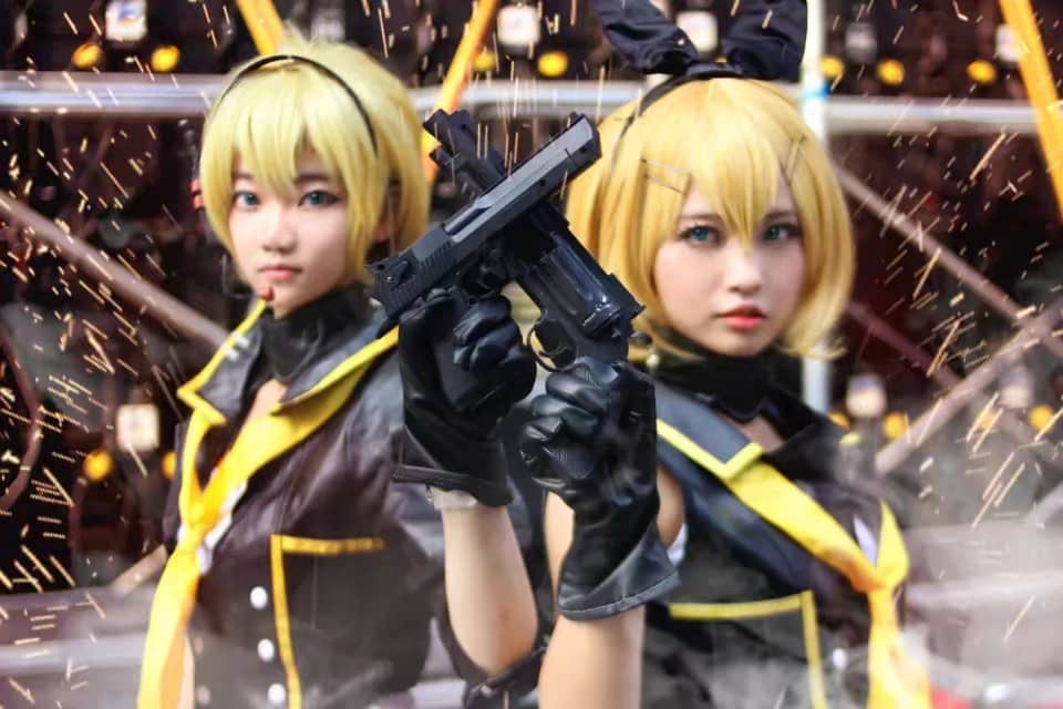 镜音双子病毒猎人cosplay-萌图百科