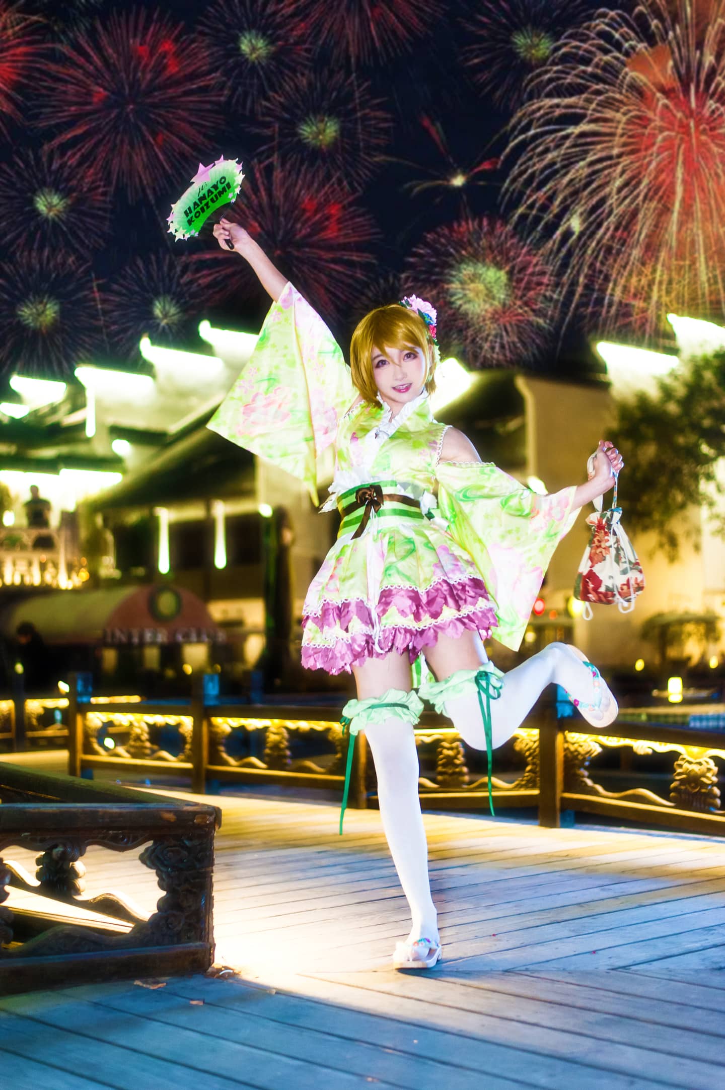一起来逛庙会吧～小泉花阳浴衣觉醒cos-萌图百科