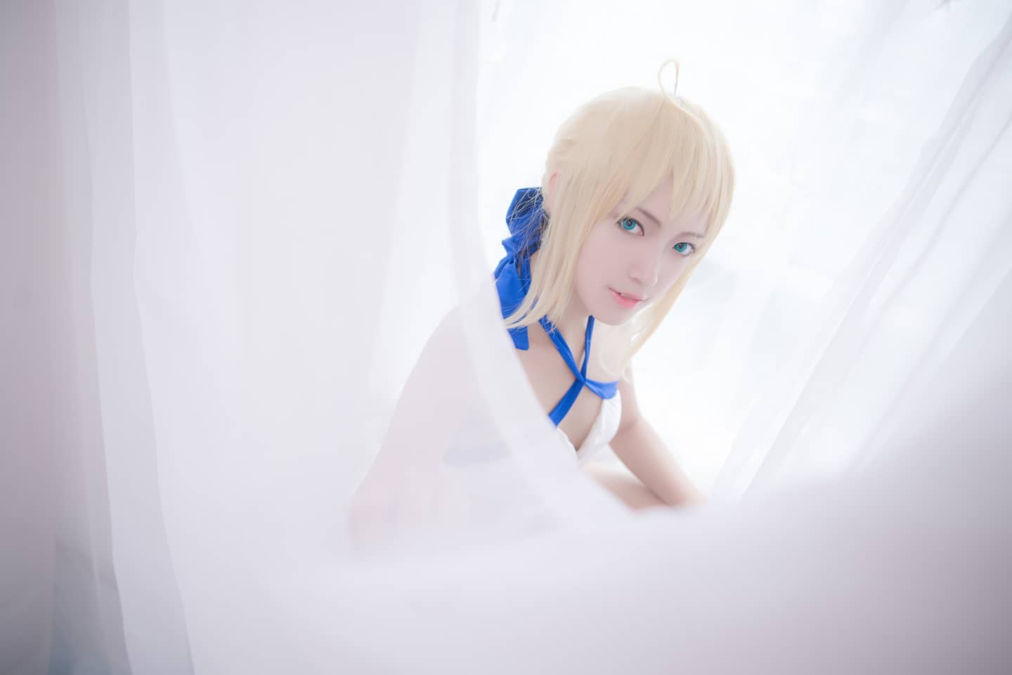 FGO 阿尔托莉亚泳装ver.cosplay-萌图百科