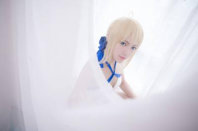 FGO 阿尔托莉亚泳装ver.cosplay-萌图百科