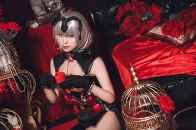 黑贞德旗袍cosplay-萌图百科