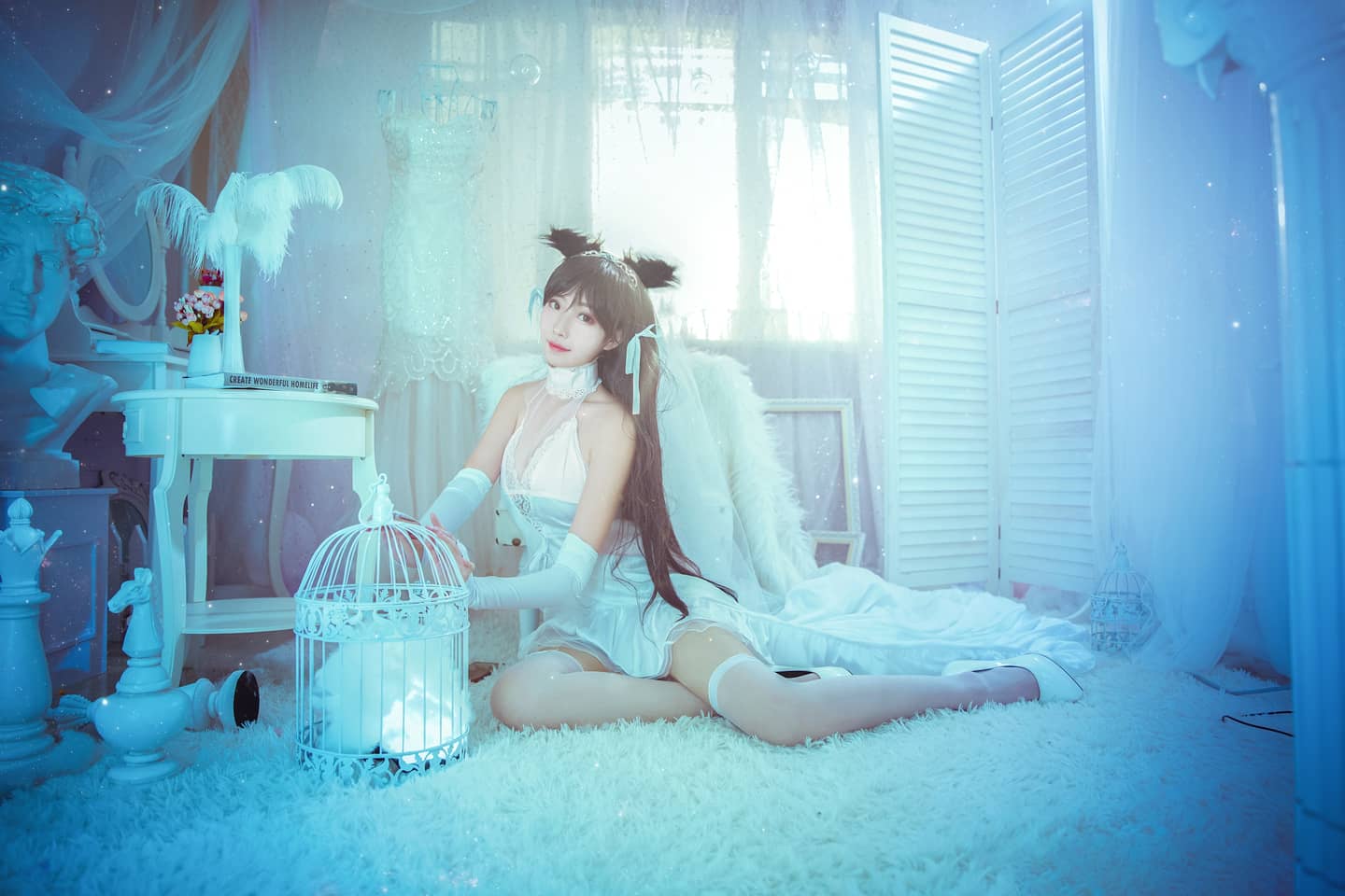 碧蓝航线 爱宕犬花嫁cosplay-萌图百科