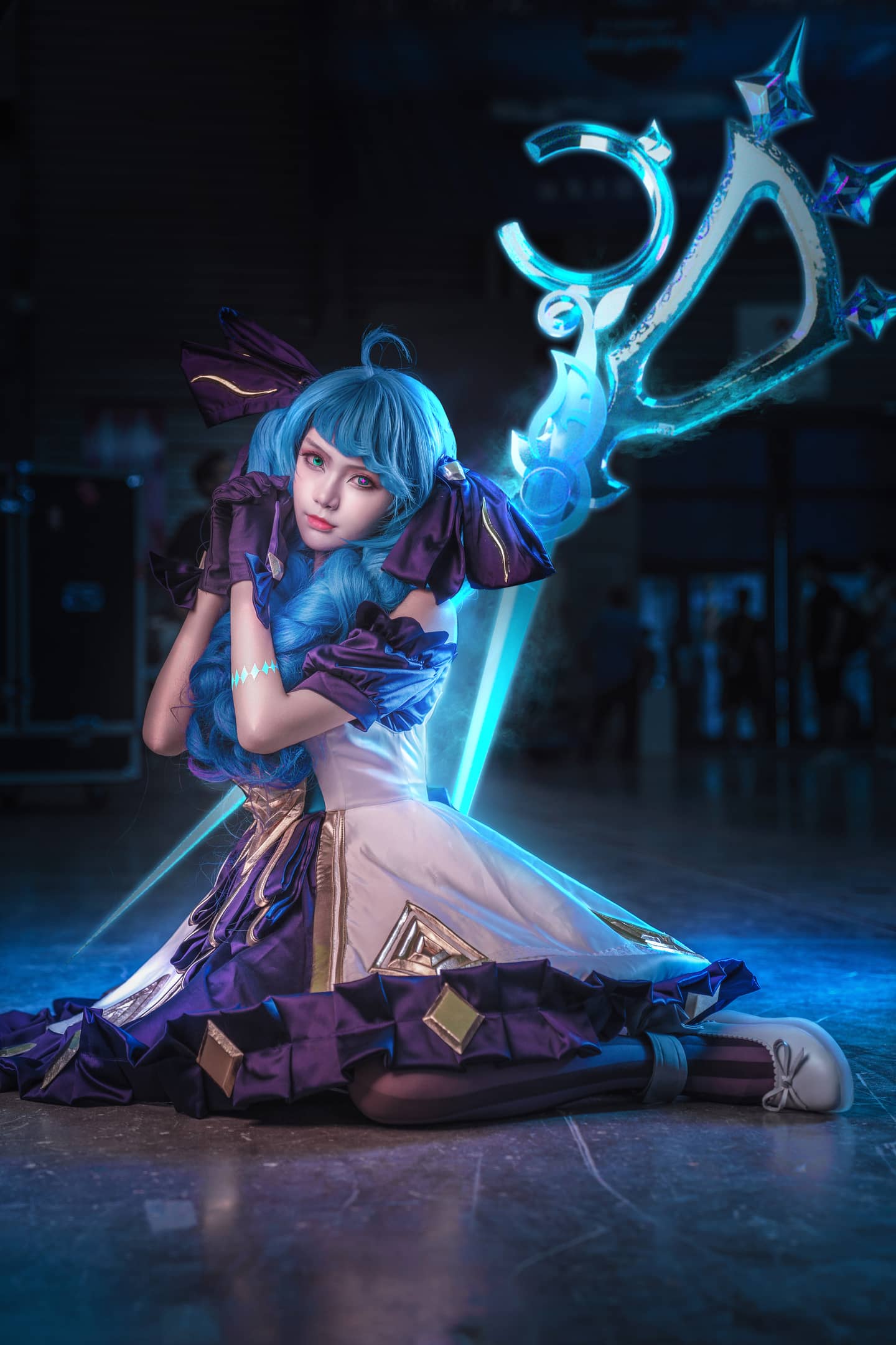 【COS场照】英雄联盟 灵罗娃娃 格温cosplay-萌图百科