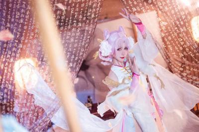 《王者荣耀》嫦娥拒霜思cosplay-萌图百科