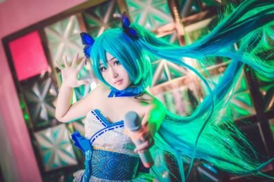 随心所欲初音cosplay-萌图百科