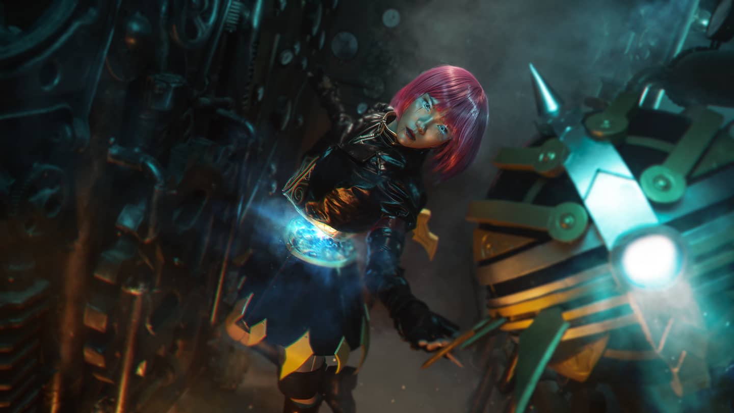 英雄联盟——灵骨工匠·奥莉安娜cosplay-萌图百科