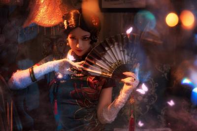 《第五人格》红蝶十三娘cosplay-萌图百科