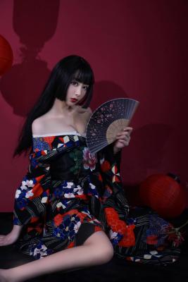 少女日系写真，黑发绝美-萌图百科