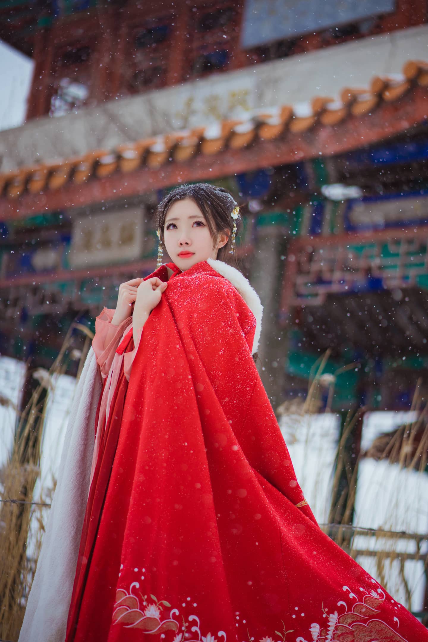 冬季汉服写真-萌图百科