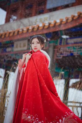 冬季汉服写真-萌图百科
