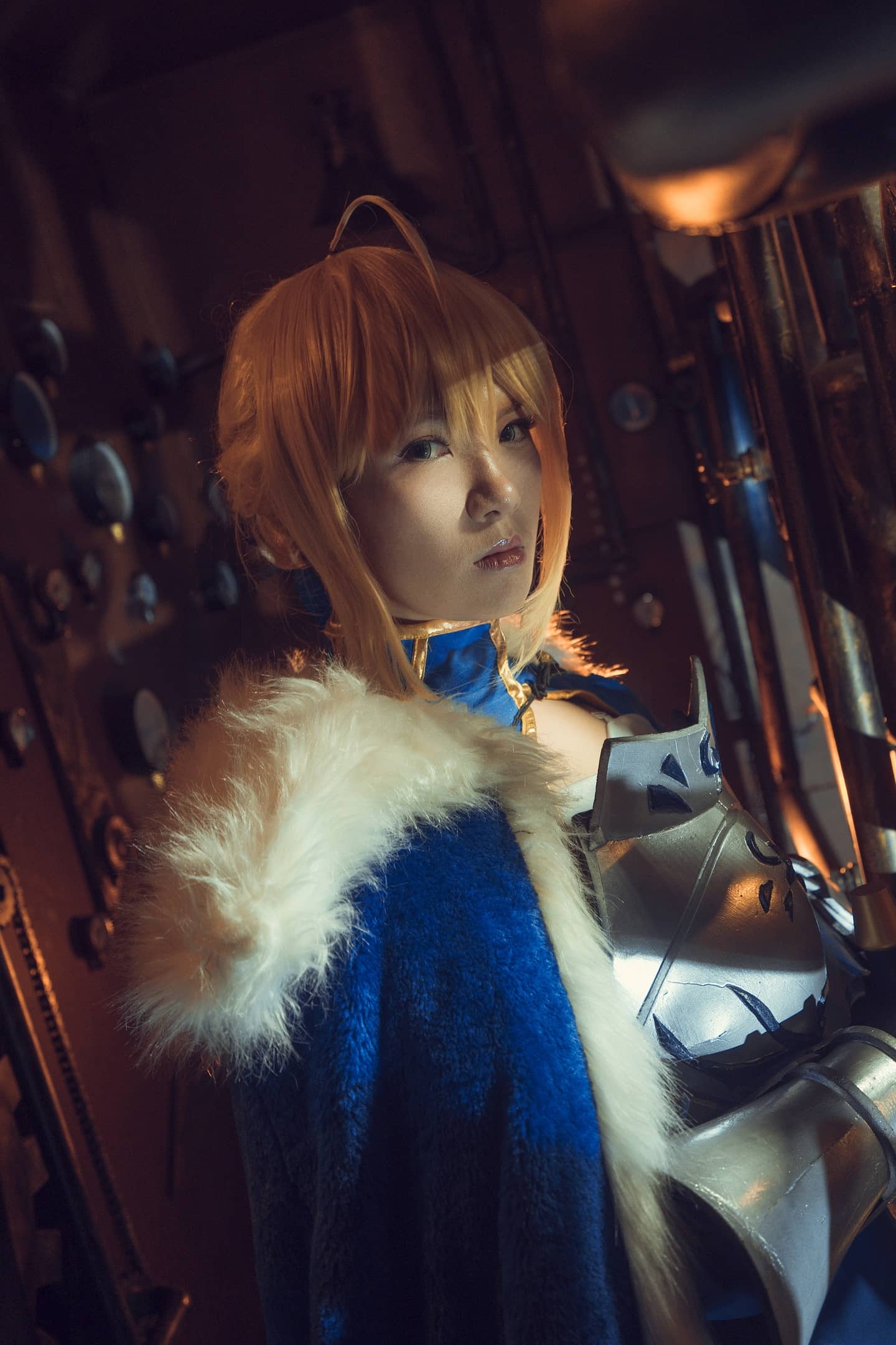 Fate——saber蓝战cosplay-萌图百科
