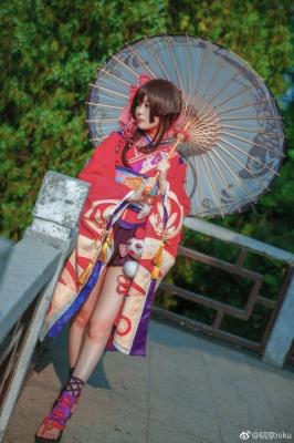 阴阳师神乐cosplay，萌妹子-萌图百科
