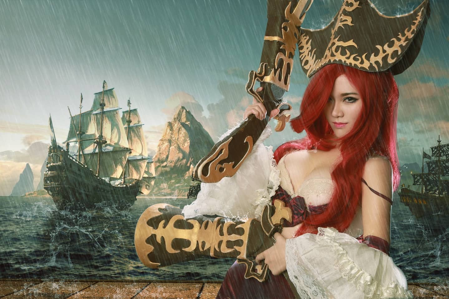 英雄联盟——赏金猎人 厄运小姐cosplay-萌图百科