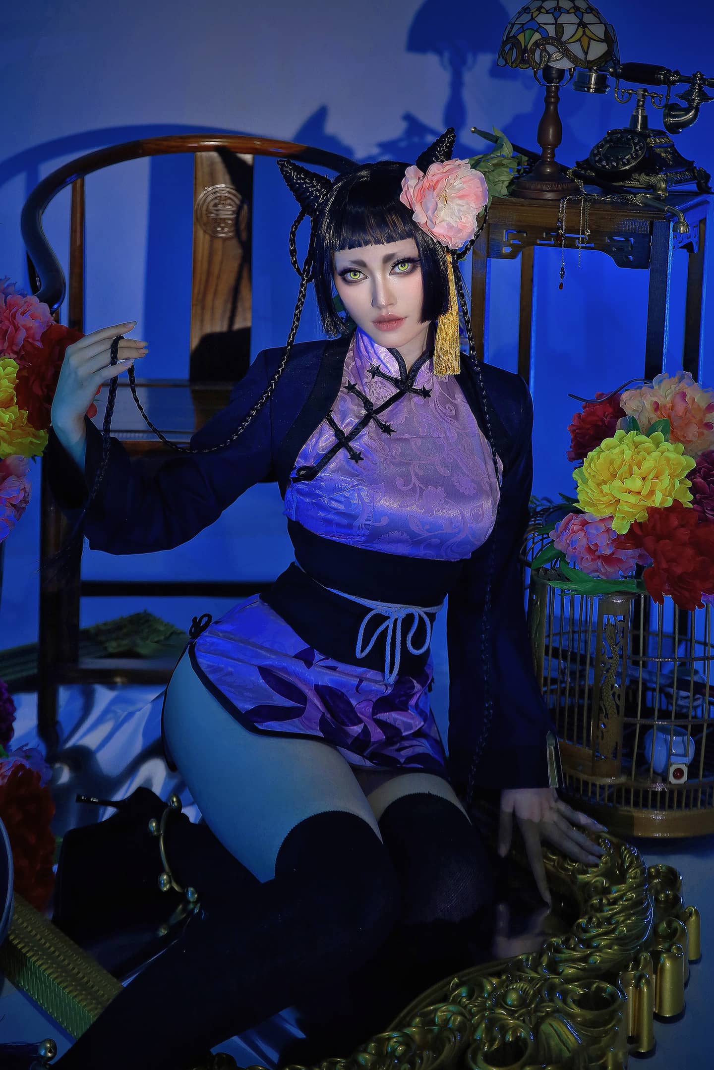 《黑执事》蓝猫cosplay-萌图百科