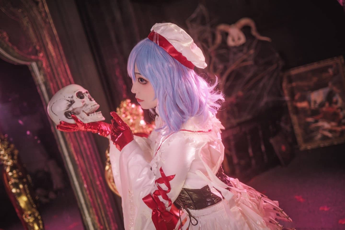 《东方Project》蕾米莉亚·纯白恶魔 cosplay-萌图百科