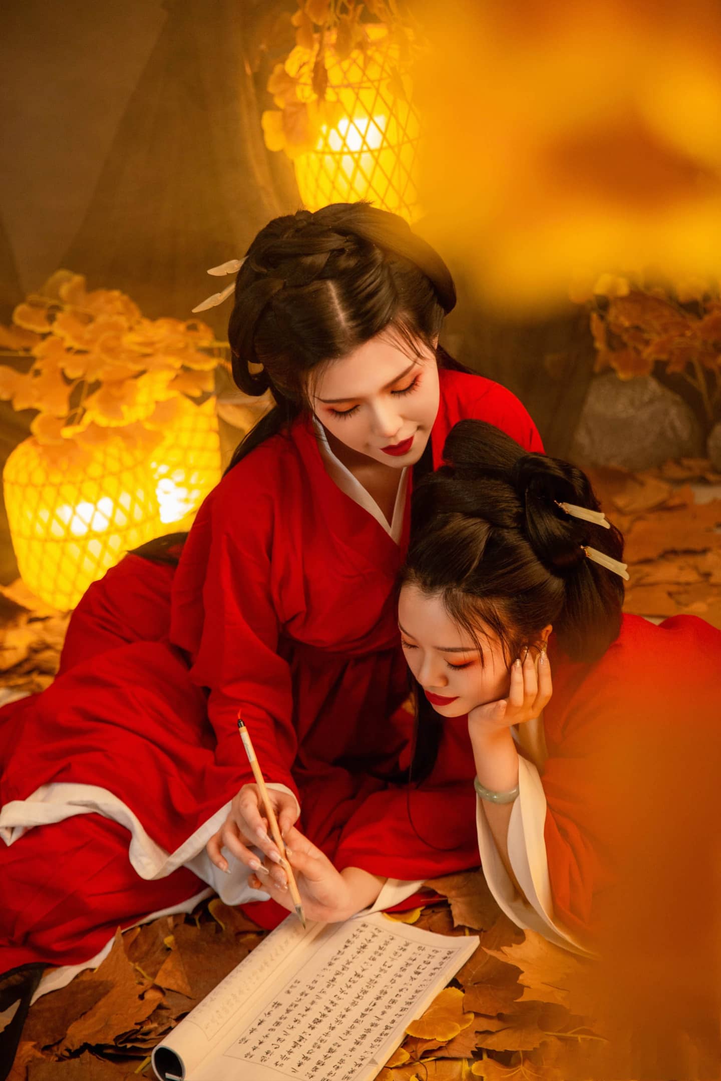绝美汉服姐妹写真-萌图百科