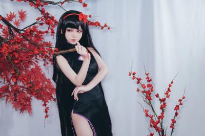 晓美焰同人旗袍cosplay-萌图百科