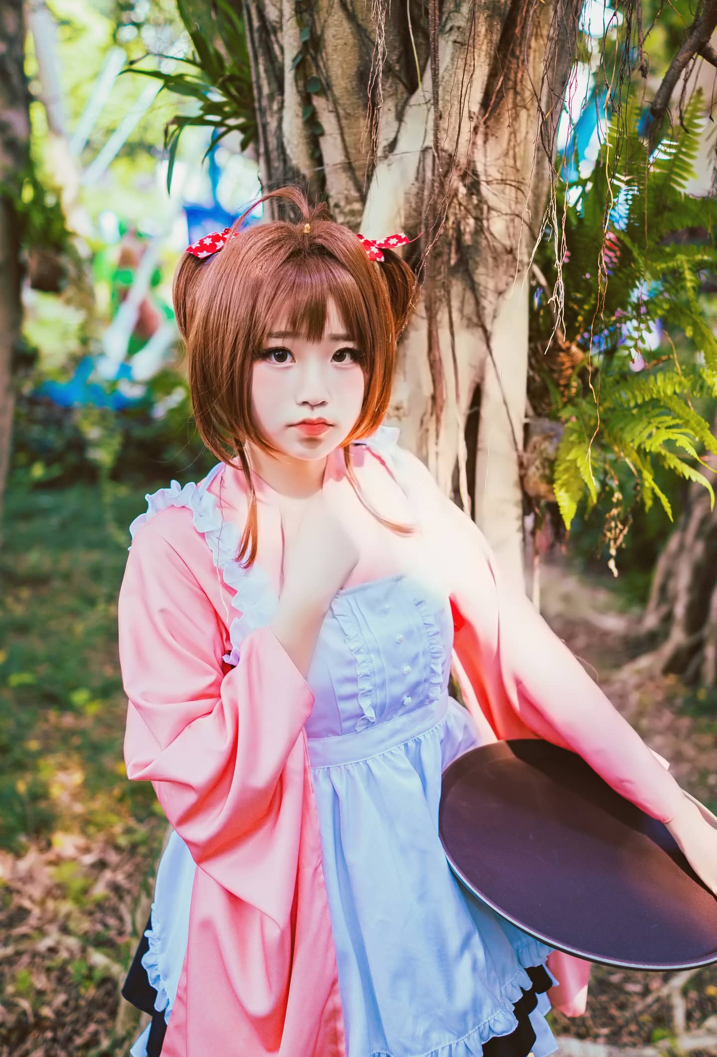 魔卡少女樱 和风女仆小樱 cosplay-萌图百科
