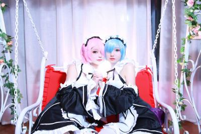 Re：从零开始的异世界生活拉姆蕾姆Cosplay-萌图百科
