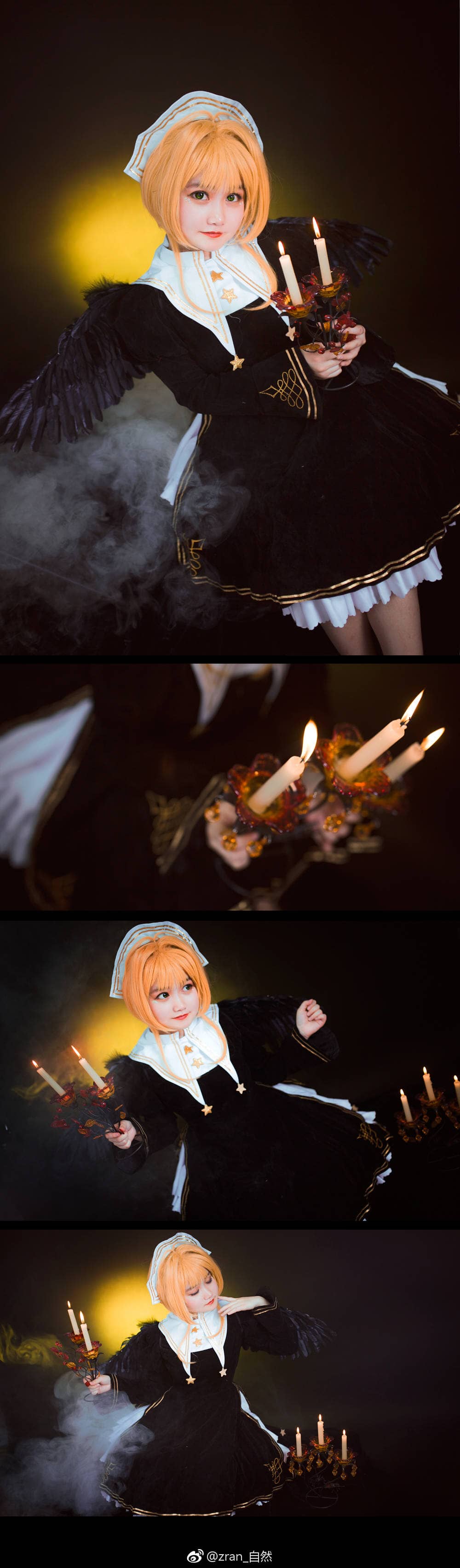 黑天使插画樱cosplay-萌图百科