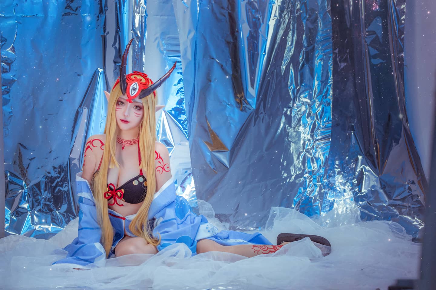 fate/grandorde茨木童子泳装cosplay-萌图百科
