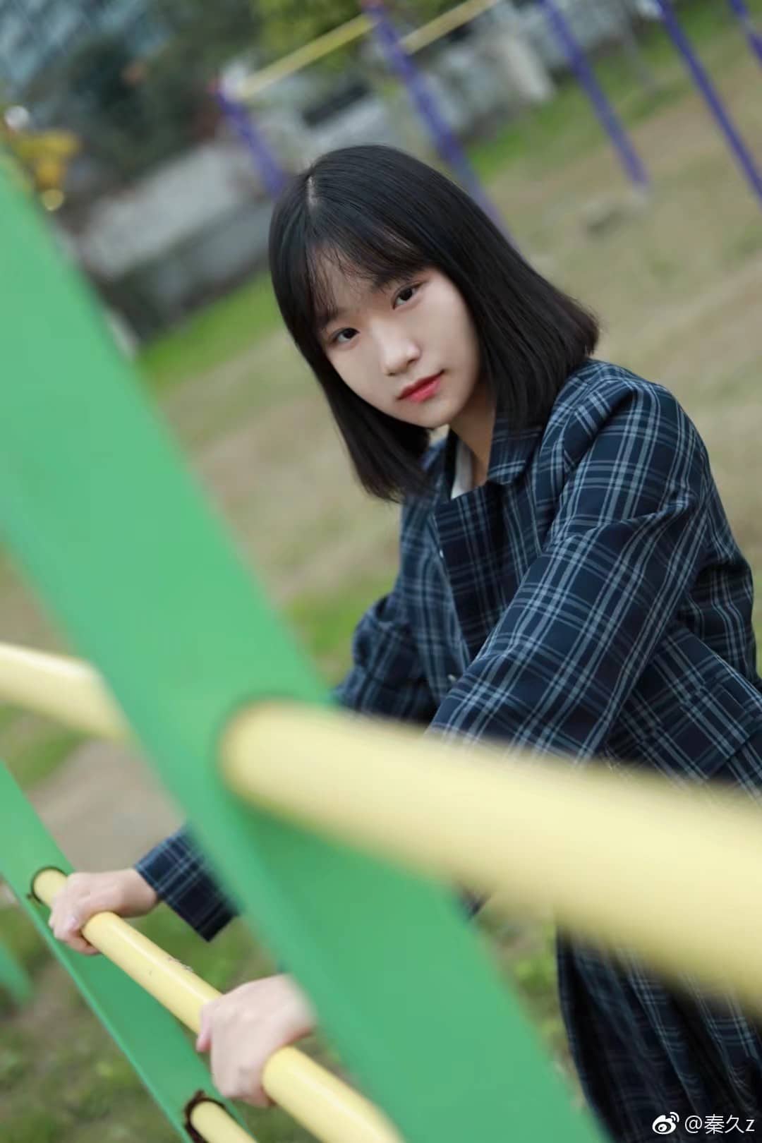 jk日常  格子制服-萌图百科