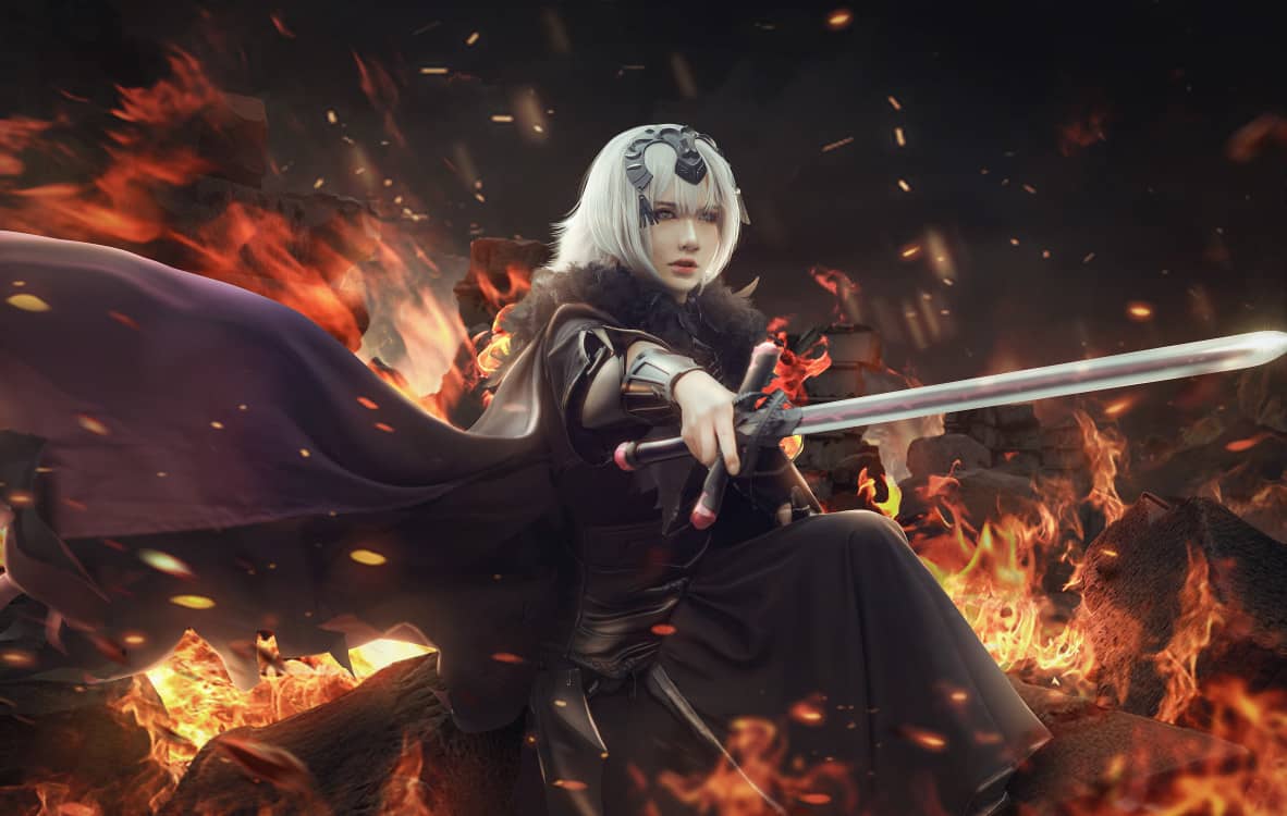 黑贞德cosplay-萌图百科