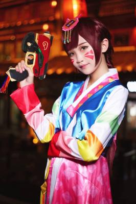 守望先锋旧正dva cosplay-萌图百科