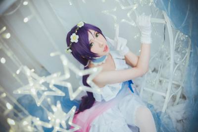 TYA事务所 lovelive 蓝纱打歌服东条希 cosplay-萌图百科