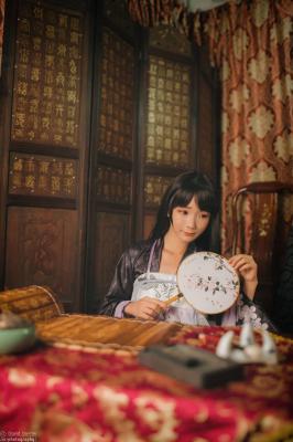 剑网三万花同人汉服襦裙Cosplay-萌图百科