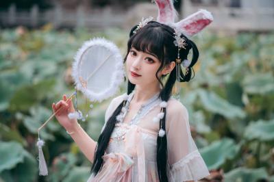 lolita私影，可爱兔耳-萌图百科