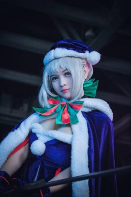 FGO 圣诞阿尔托利亚alter cosplay-萌图百科