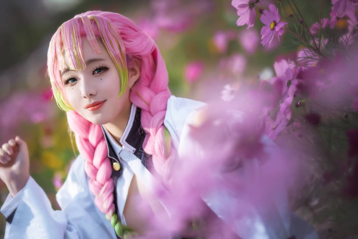 鬼灭之刃 甘露寺蜜璃cosplay-萌图百科