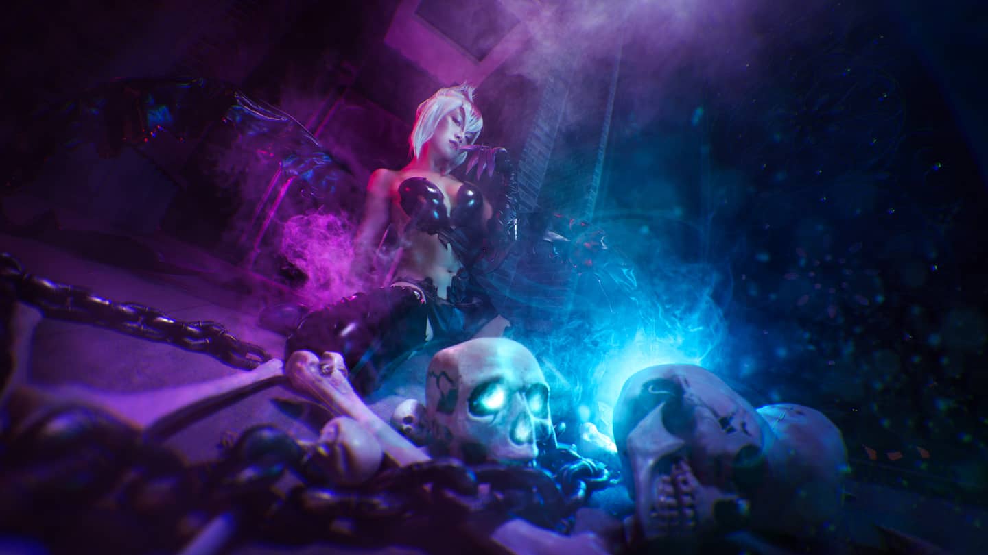 英雄联盟·痛苦之拥·伊芙琳Cosplay-萌图百科