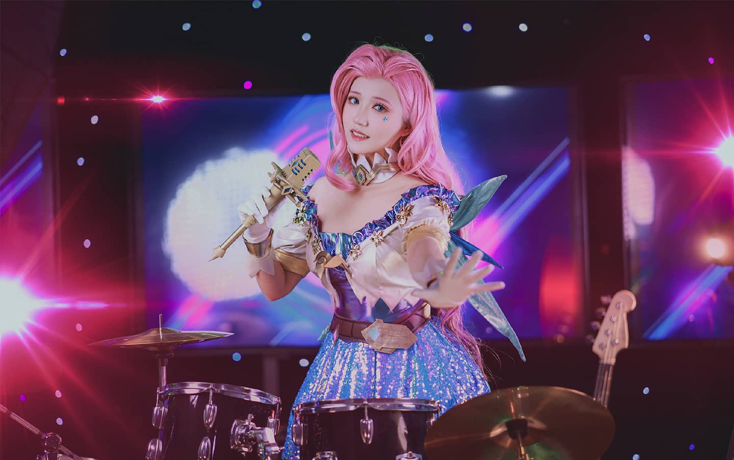 《英雄联盟》萨勒芬妮cosplay-萌图百科