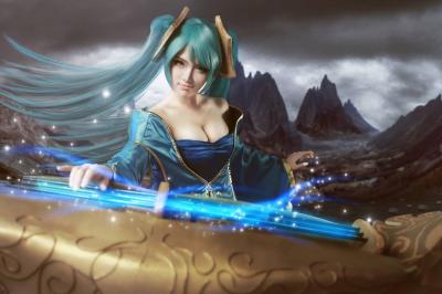 英雄联盟·琴瑟仙女娑娜 Cosplay-萌图百科