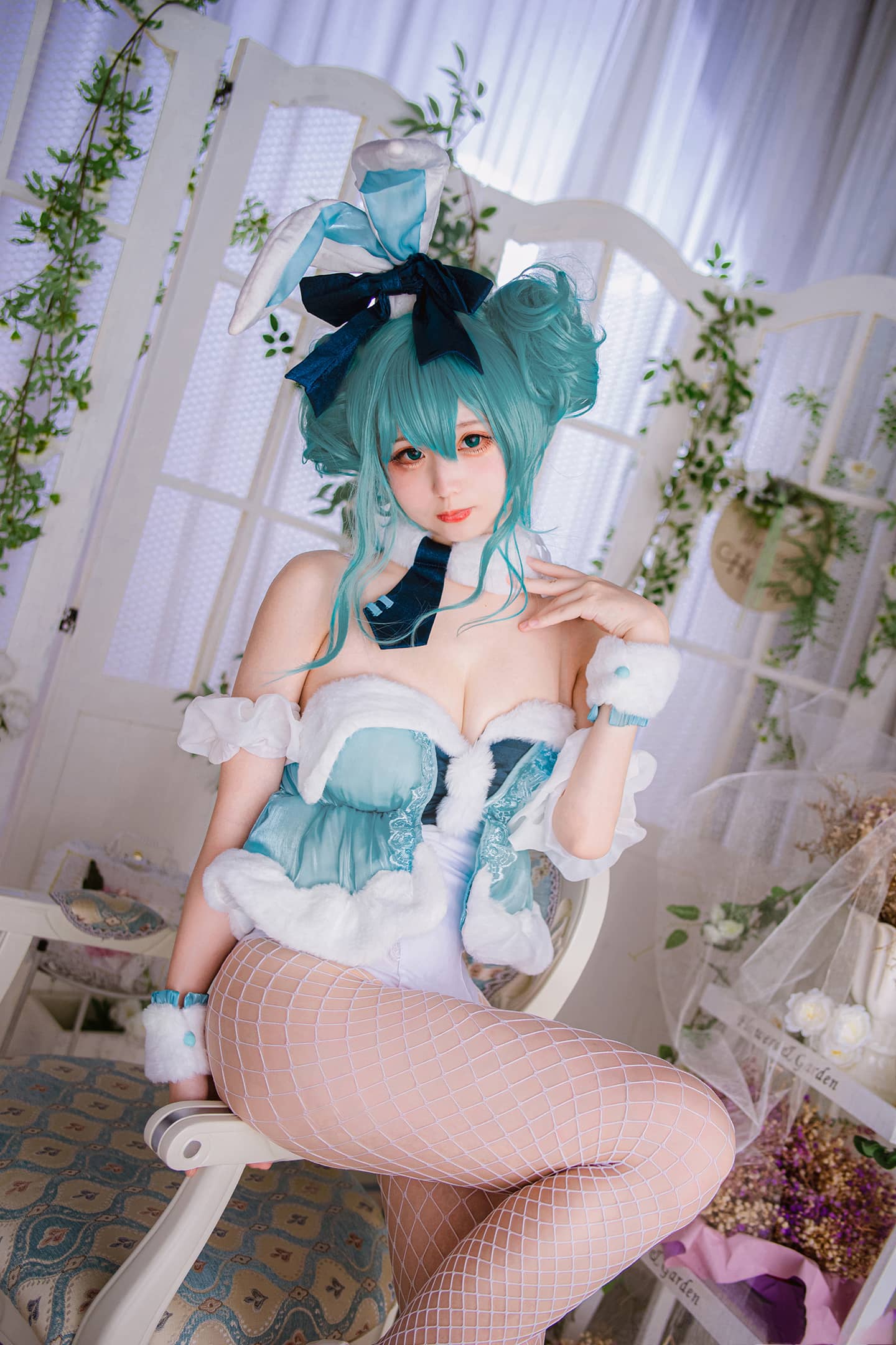 初音未来 兔女郎cosplay-萌图百科