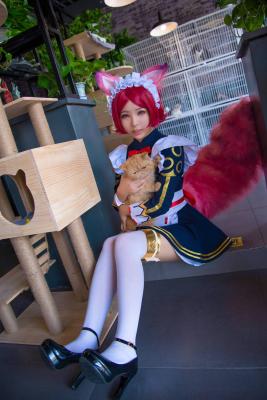 王者荣耀妲己女仆咖啡cosplay-萌图百科