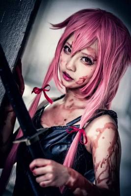 我妻由乃黑裙cosplay-萌图百科
