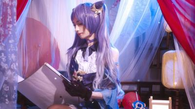 原神刻晴cosplay-萌图百科